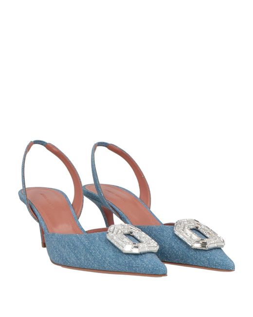 AMINA MUADDI Blue Pumps Leather
