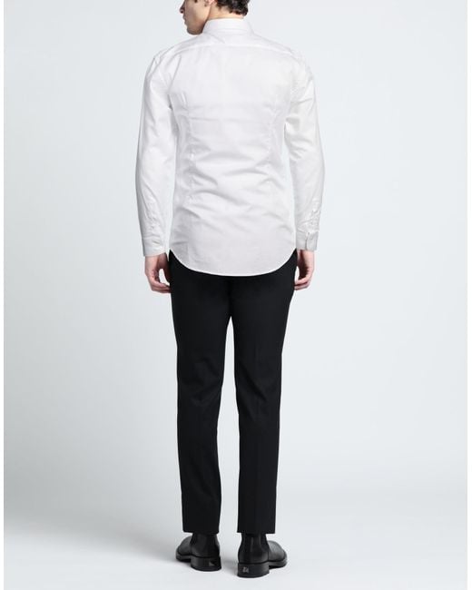 Grey Daniele Alessandrini White Shirt for men