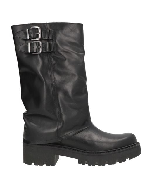 i love italy Black Ankle Boots Leather