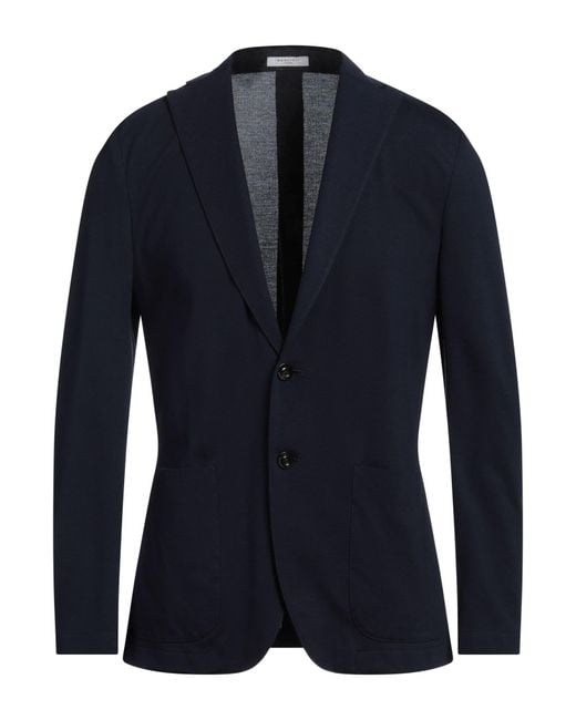 Boglioli Blue Midnight Blazer Cotton for men