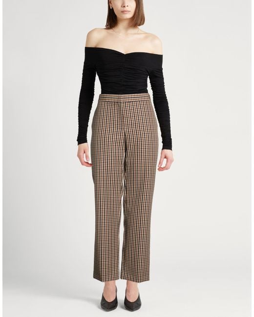 Jil Sander Brown Pants Virgin Wool