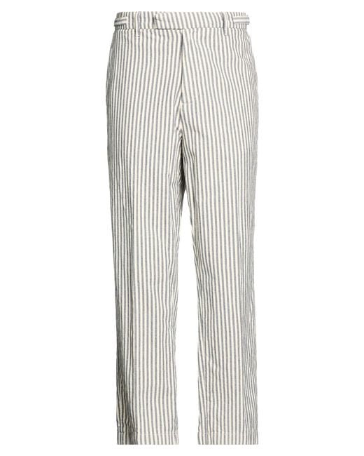 Messagerie Gray Pants Cotton, Linen for men