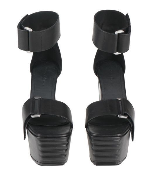 Rick Owens Black Sandals