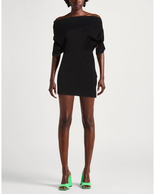 T By Alexander Wang Black T By Alexander Wang Mini Dress Cotton