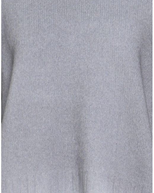 Aragona Gray Turtleneck Wool, Cashmere