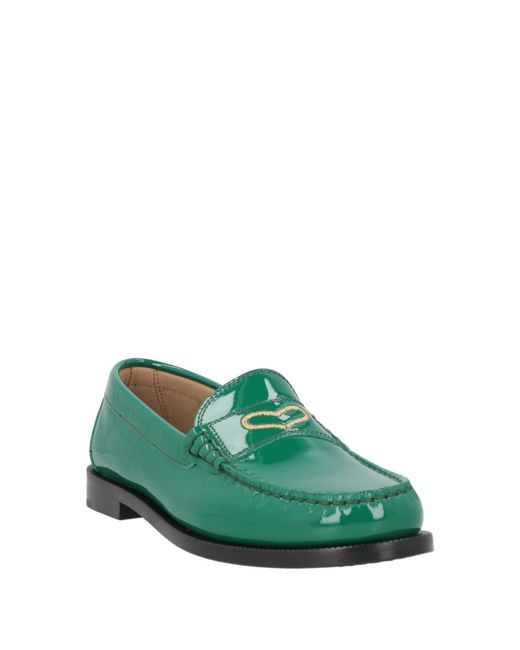 A.Bocca Green Loafers Leather