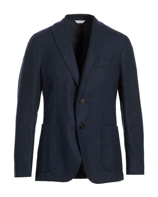 Boglioli Blue Midnight Blazer Wool, Polyester, Nylon for men