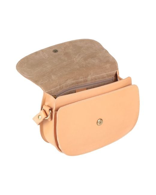 Il Bisonte White Camel Cross-Body Bag Leather