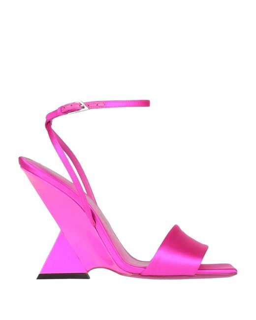 The Attico Pink Fuchsia Sandals Textile Fibers
