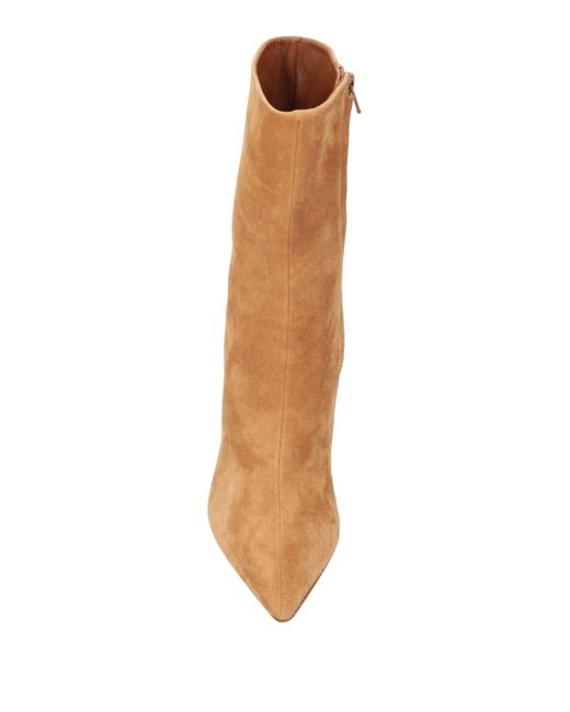 GIA RHW Brown Camel Ankle Boots Leather