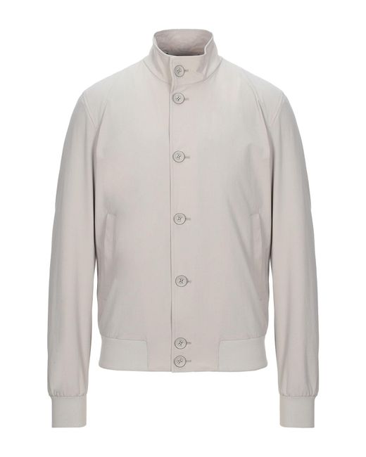 Herno White Light Jacket Polyamide, Cotton, Elastane for men