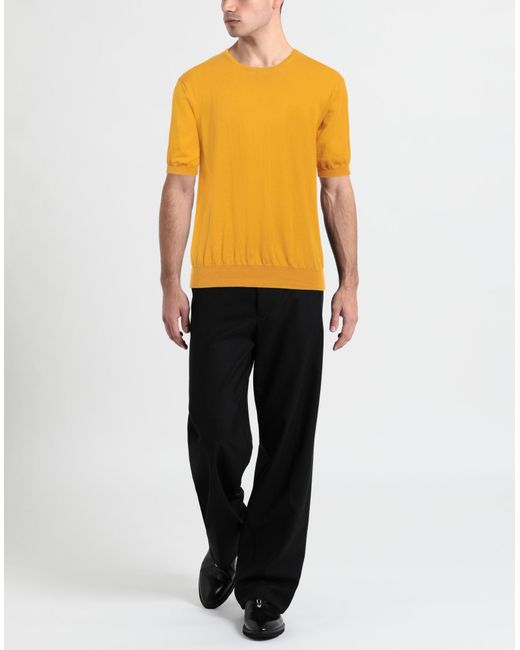 Hōsio Yellow Ocher Sweater Cotton for men