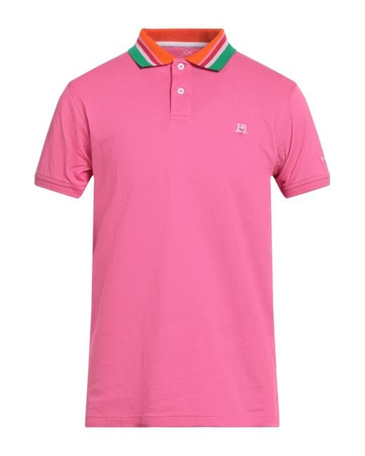 Harmont & Blaine Pink Polo Shirt Cotton for men