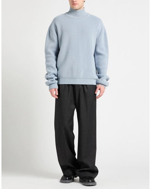 Rick Owens Blue Turtleneck for men