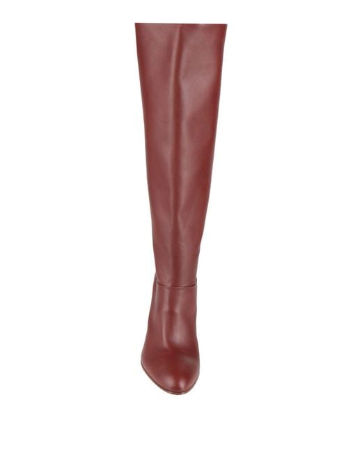Chloé Red Tan Boot Leather