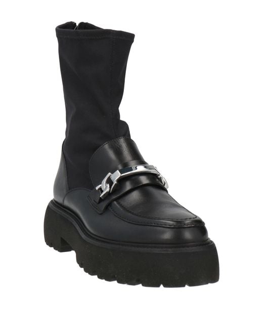 Kennel & Schmenger Black Ankle Boots Leather, Textile Fibers