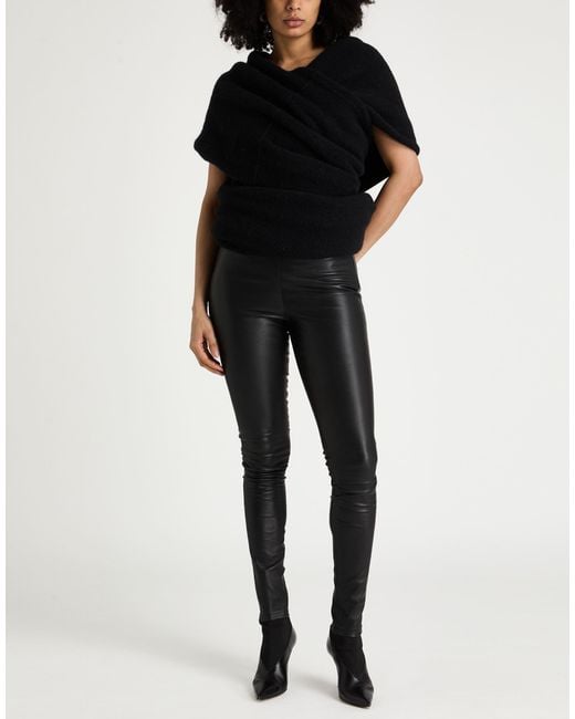 Rick Owens Black Sweater Alpaca Wool, Polyamide, Wool, Elastane
