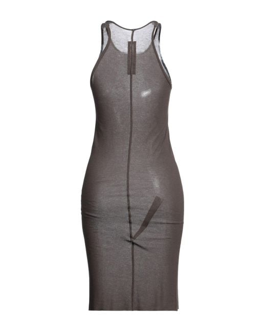 Rick Owens Gray Midi Dress