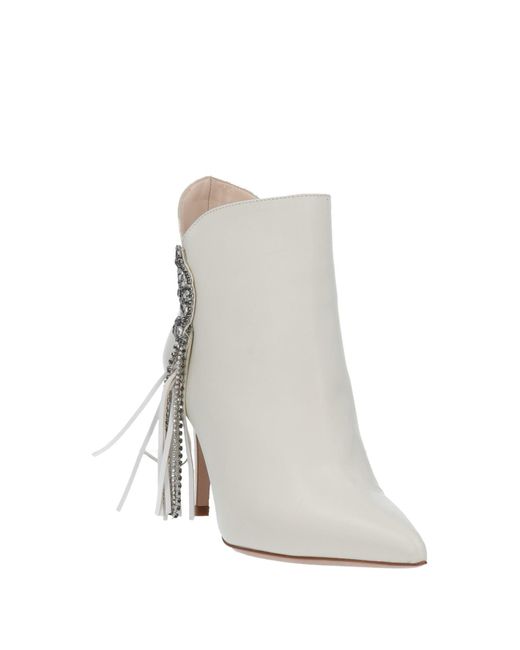 Twin Set White Ankle Boots