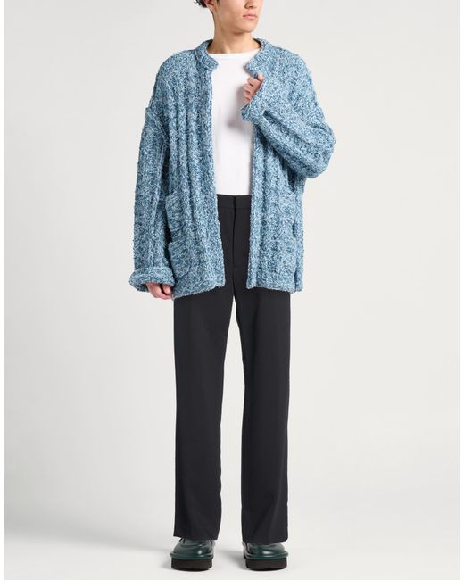 AMI Blue Pants Virgin Wool for men