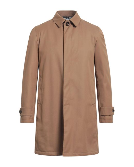 Alessandro Dell'acqua Brown Overcoat & Trench Coat for men