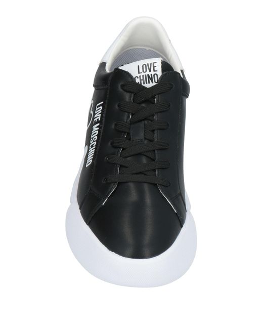 Love Moschino Black Sneakers Calfskin