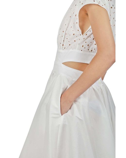 Semicouture White Mini-Kleid