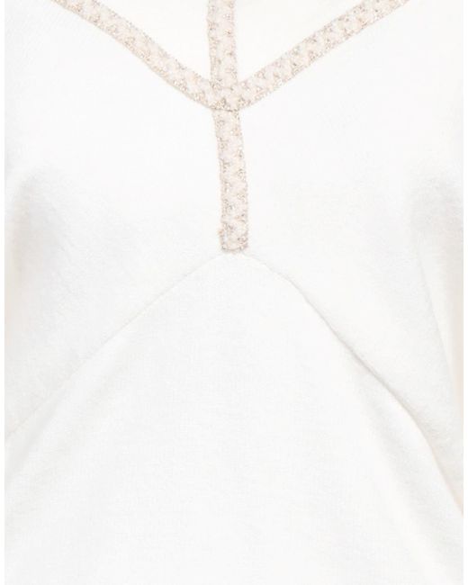 PHO® Firenze White Sweater Viscose, Polyester, Polyamide