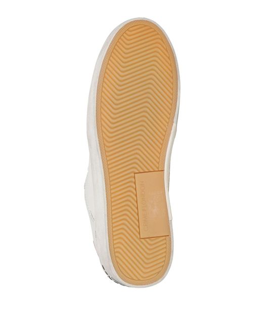 Crime London White Sneakers Leather for men