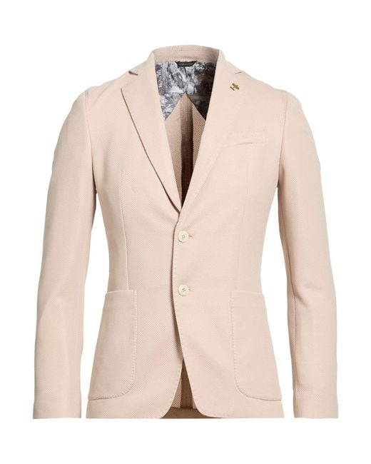 Havana & Co. Natural Blazer Polyester, Elastane for men
