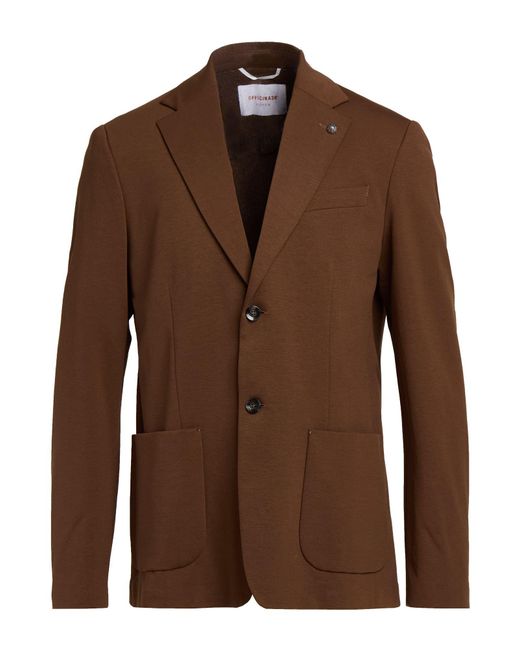 Officina 36 Brown Blazers for men