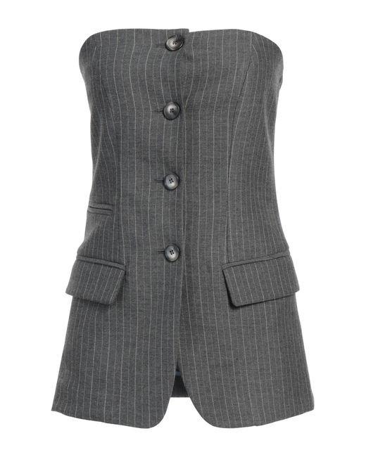 ViCOLO Gray Top Polyester, Viscose, Elastane