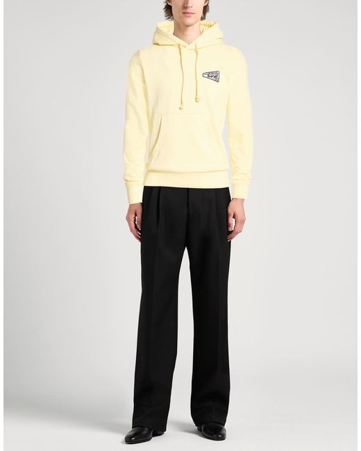 DIESEL Yellow Sweatshirt Cotton, Polyester, Elastane for men