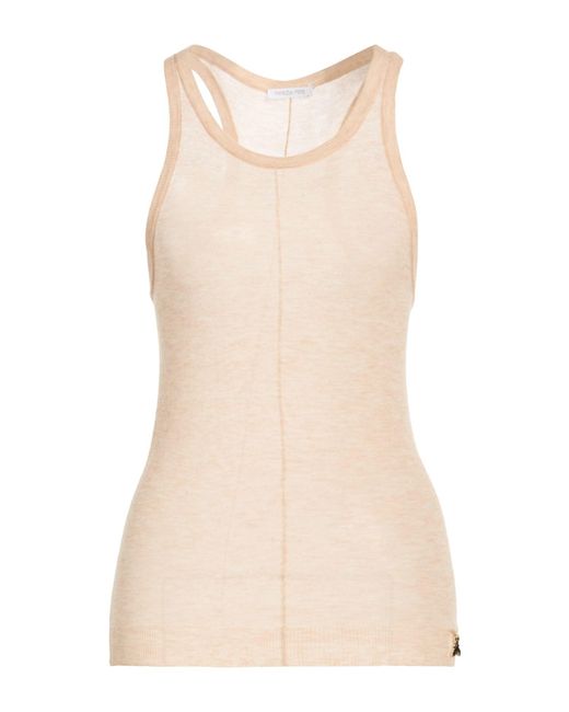 Patrizia Pepe Natural Tank Tops