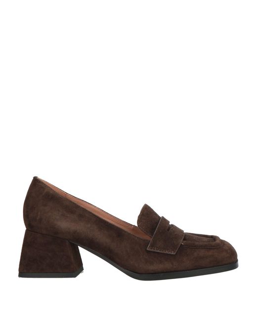 Bibi Lou Brown Loafers Leather