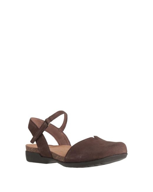 Dansko Brown Ballet Flats Leather
