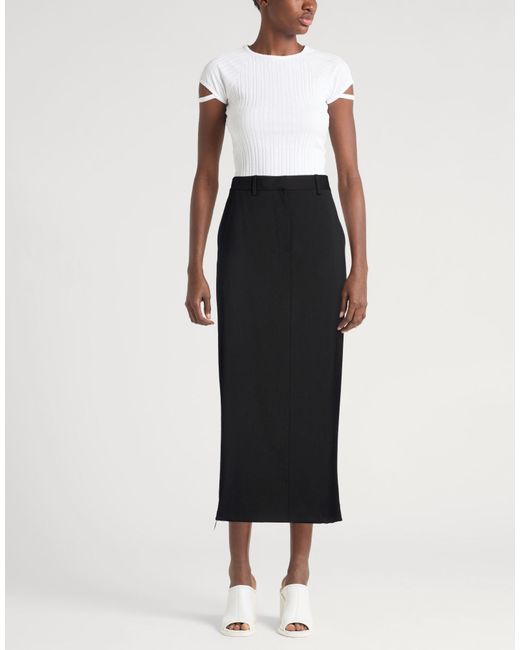 Helmut Lang Black Maxi Skirts
