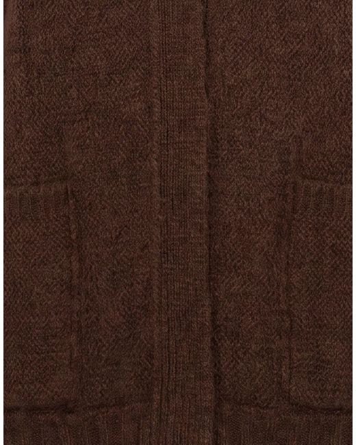 DSquared² Brown Chocolate Cardigan Alpaca Wool, Polyamide, Wool, Elastane