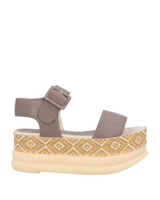 Palomitas By Paloma Barcelo' Natural Sandals Leather