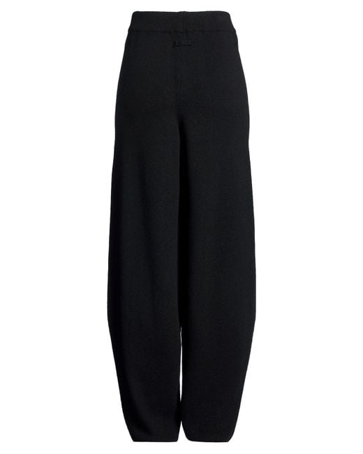 SOLOTRE Black Pants Wool