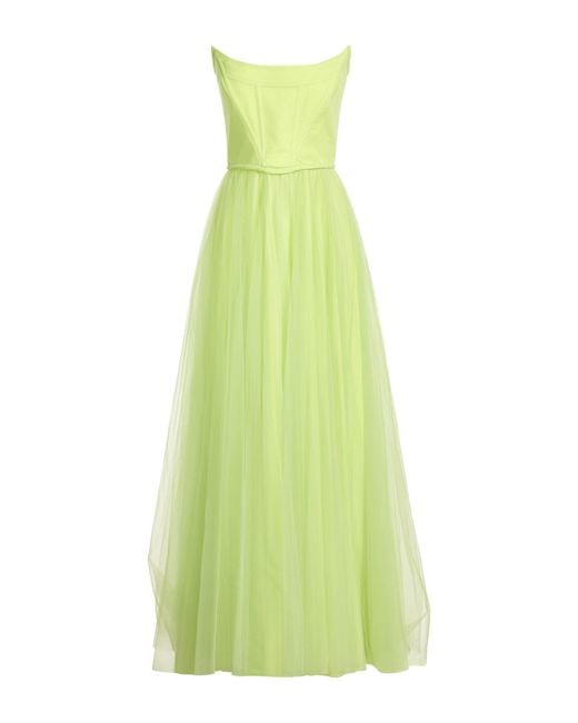 19:13 Dresscode Green Lime Maxi Dress Polyester