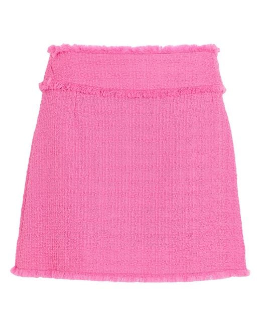 Dolce & Gabbana Pink Mini Skirt Wool, Polyamide