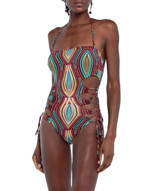 One piece swimsuit red Outlet