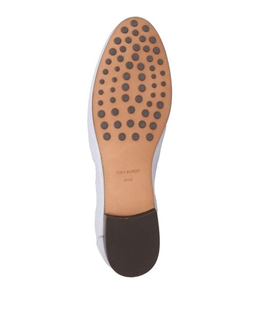 Tory Burch White Loafers