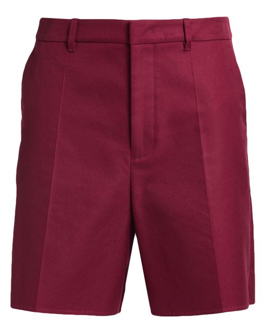Valentino Garavani Red Shorts & Bermuda Shorts Cotton, Polyamide for men