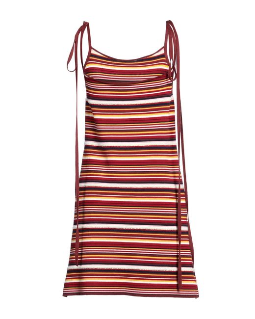 Alanui Red Mini Dress Cotton
