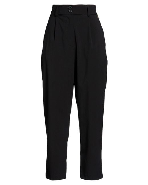 Souvenir Clubbing Black Pants Polyester, Viscose, Elastane