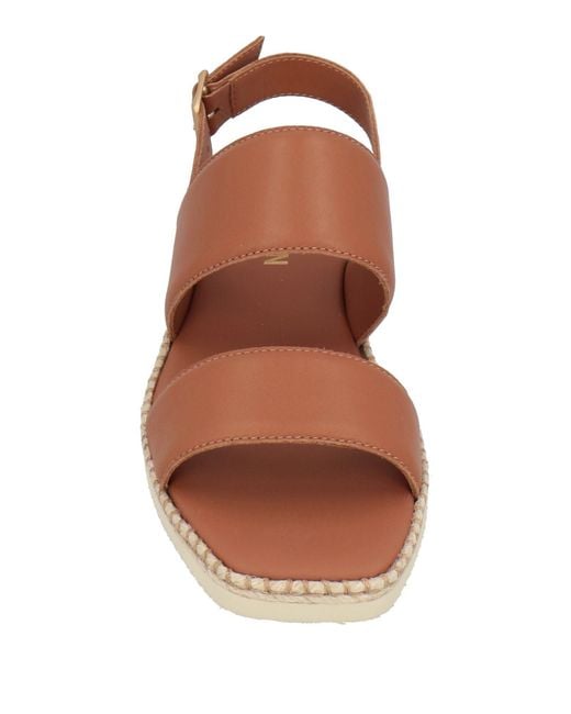 Hogan Brown Sandals Leather