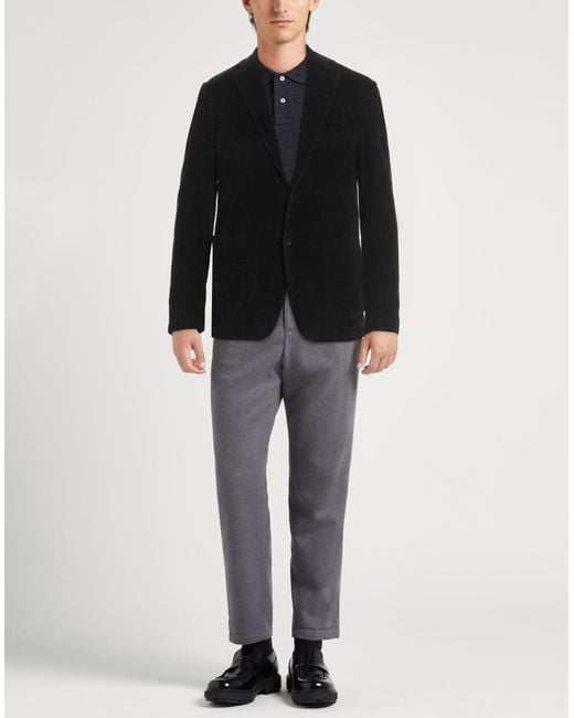 Messagerie Black Patrizio Piscaglia Blazer Cotton, Elastane for men
