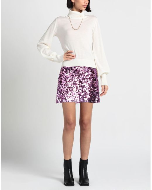 be Blumarine Purple Mini Skirt